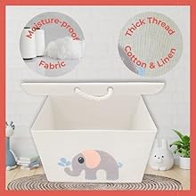 Boho plegable juguete caja de almacenamiento niños niños niñas habitación tapa organizador plegable