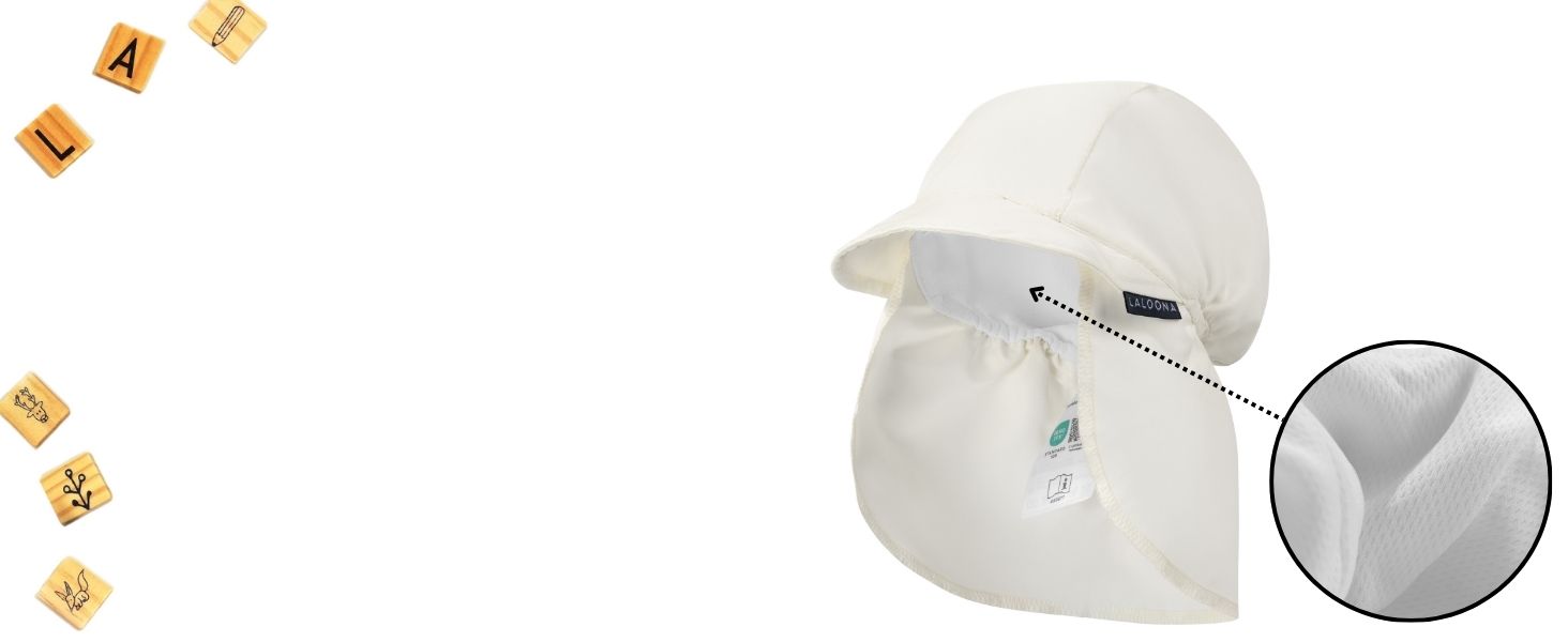 gorro proteccion solar bebe blanco