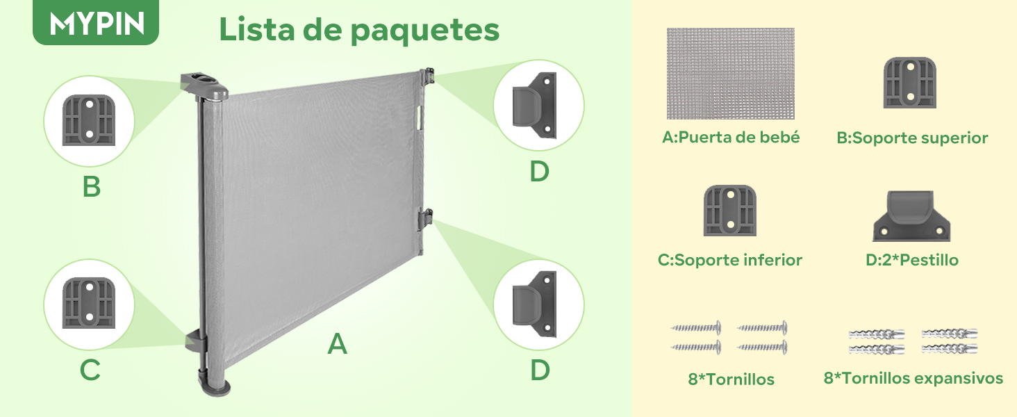 Puerta Seguridad Bebé Extensibles