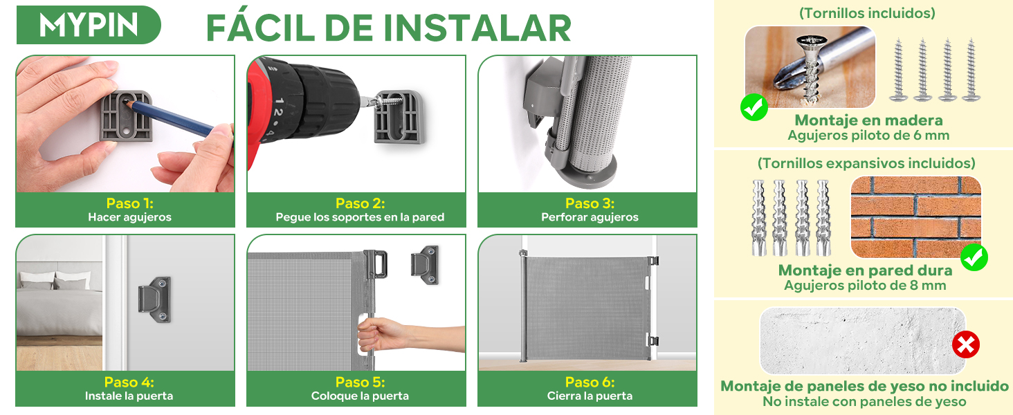 Puerta Seguridad Bebé Extensibles