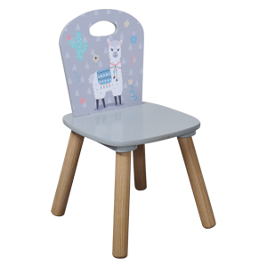 Silla infantil,Alpaka,Kesper,Muebles para niños,Gris,Roble