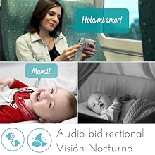 audio bidireccional vision nocturna baby camdy