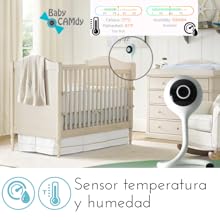 sensor temperatura humedad tiempo real baby camdy bebe