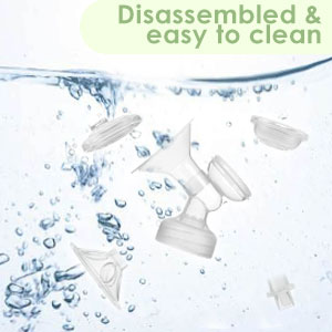 Washable breast pump