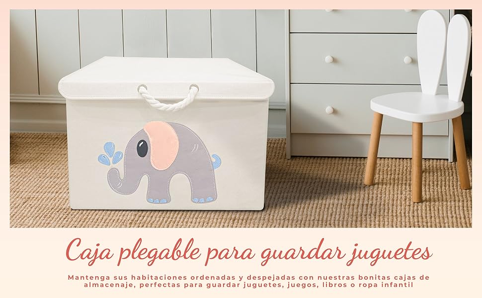 Boho plegable juguete caja de almacenamiento niños niños niñas habitación tapa organizador plegable