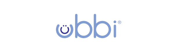 Logotipo de Ubbi sobre fondo blanco.