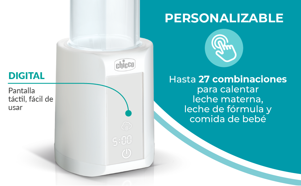 calientabiberones con esterilizador 2 en 1 de chicco