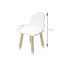 mesa y silla infantil, set mesa y silla niños, mesa cuadrada blanca, mobiliario infantil