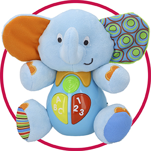 winfun, colorbaby, elefante peluche, peluches bebés, peluche bebé, primera infancia, puericultura