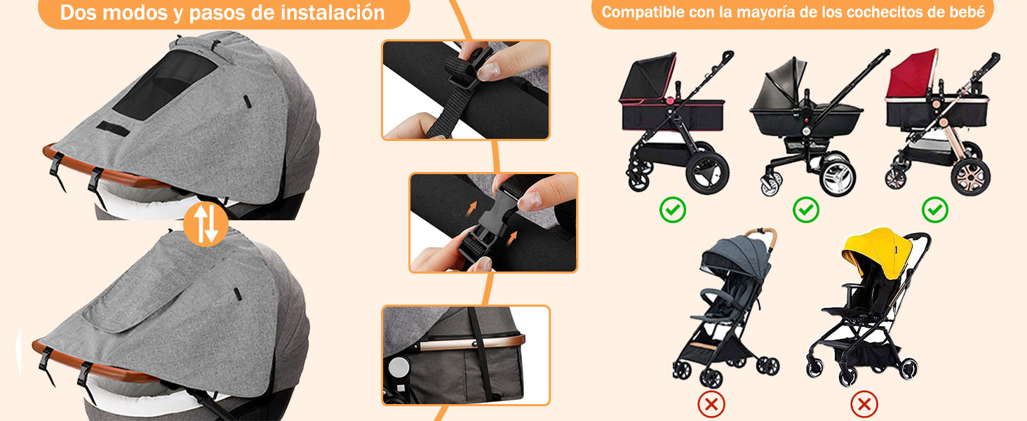 Parasol Carrito Bebe Universal