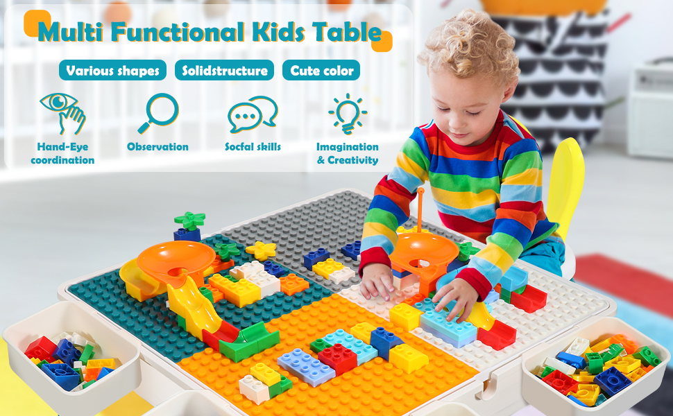 Kids 5-in-1 Multi Activity Table Set