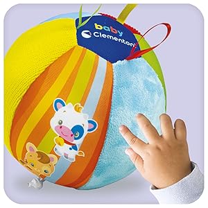 Baby Clementoni, clementoni, pelota musical, peluche con sonido, juguete para bebé 3 meses