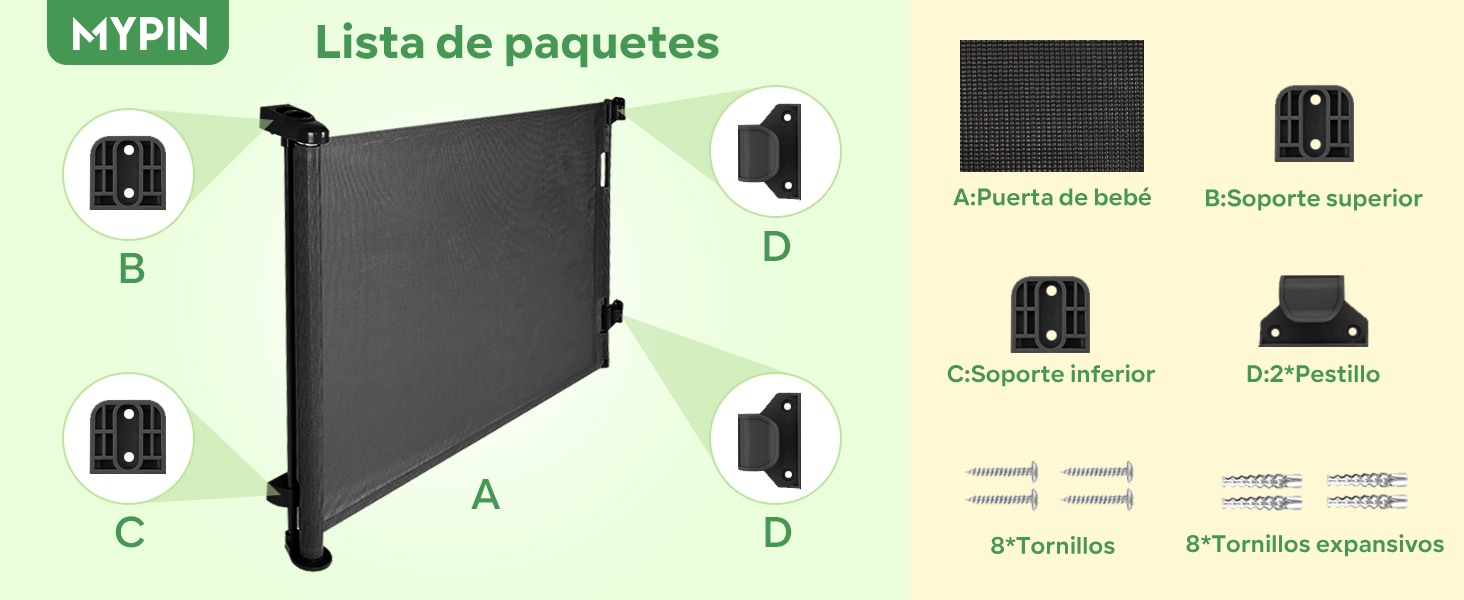 Puerta Seguridad Bebé Extensibles