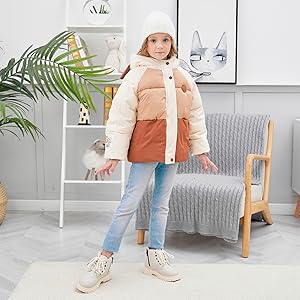 Chaquetas acolchadas para bebés y niños pequeños, abrigo de invierno para niñas pequeñas