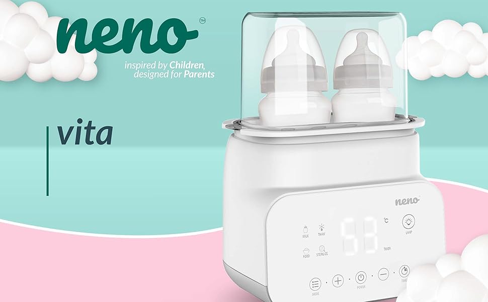 Neno VITA 2 en 1 esterilizador y calentador de biberón