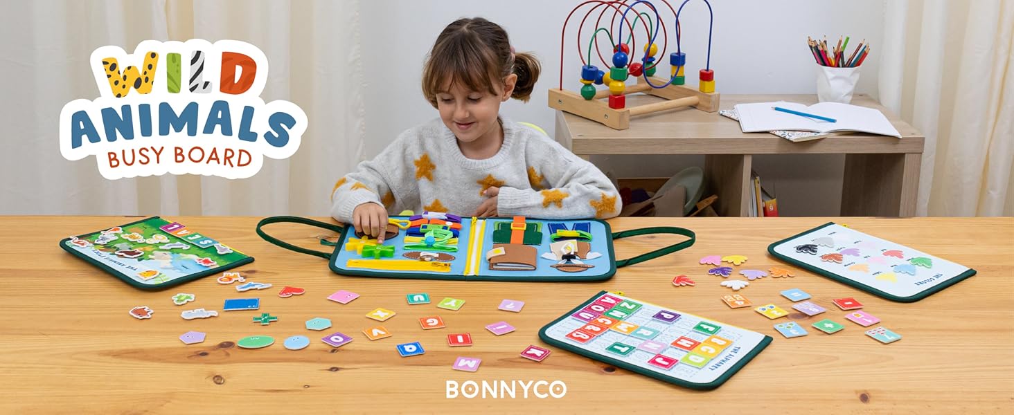 Busy Board Montessori juguetes Montessori para regalo Navidad, regalos para niños