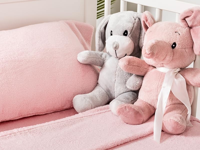 bebé sábana juego de cama suave estampado calentito minicuna cuna niños pequeños animales juego