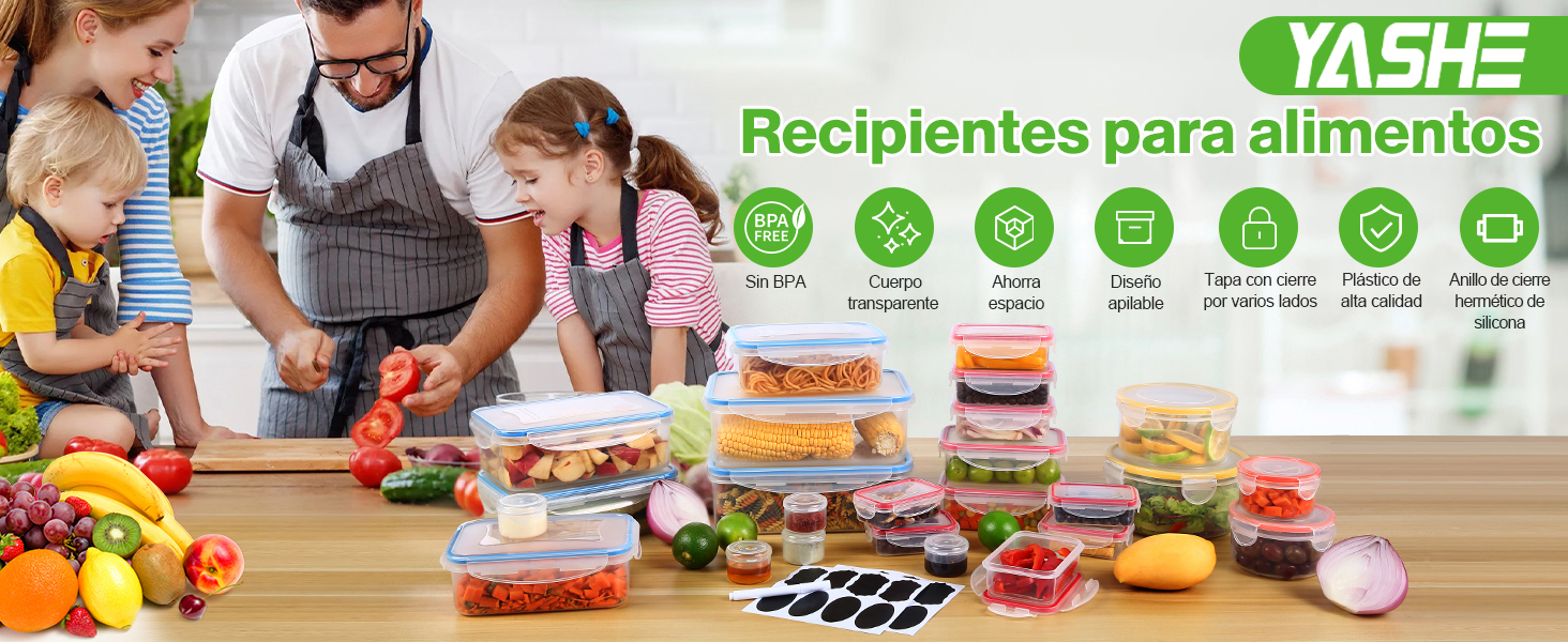 recipientes herméticos para alimentos