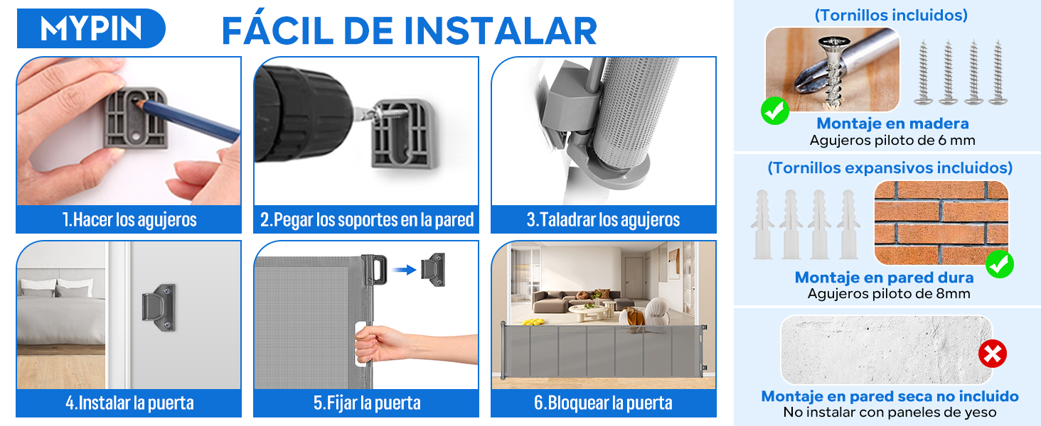 Puerta Seguridad Bebé Extensibles