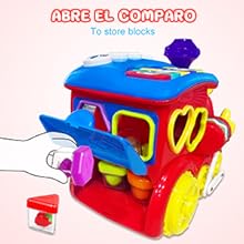 Juguetes niños 1 2 año Tren Clasificador Musical Juguetes Bebes 6 6-12 12-18 Meses