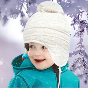 Bambino Cappello Invernale Berretto in Maglia