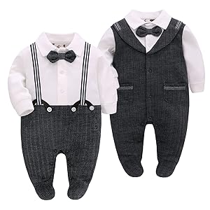 Traje de bautizo para niño.