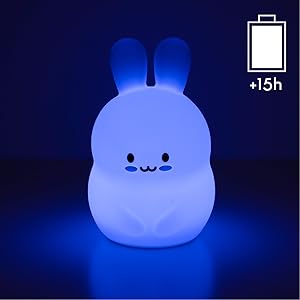 Animalito de silicona con luz nocturna y temporizador programable