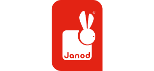 Janod,logotipo,juguete de madera