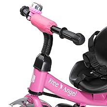 triciclo rosa para nenas niñas bicicleta de aprendizaje con barra de empuje 