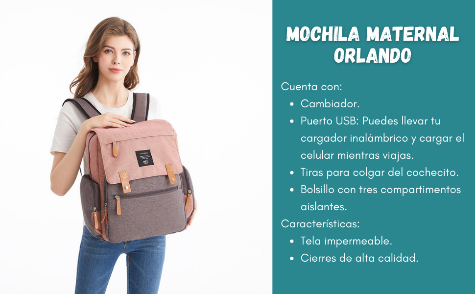 mochila maternal