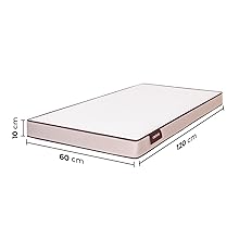 colchón de cuna / 10 cm de altura / espuma 25 kg/m3 / funda extraíble / cremallera / certificación