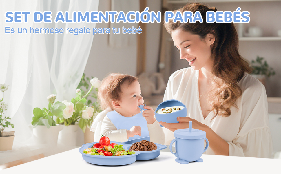 platos de silicona para bebe