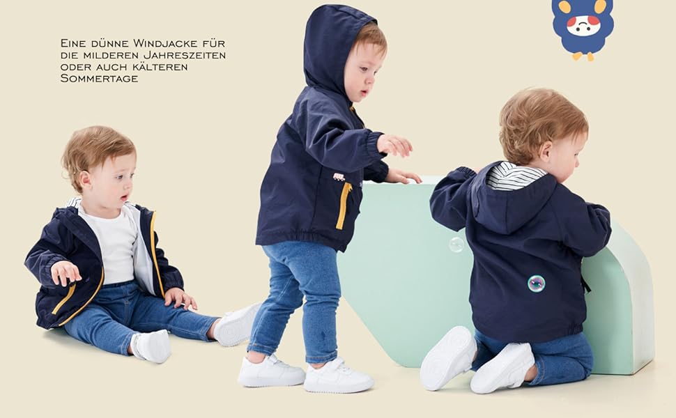 Chaqueta cortavientos para bebé niño