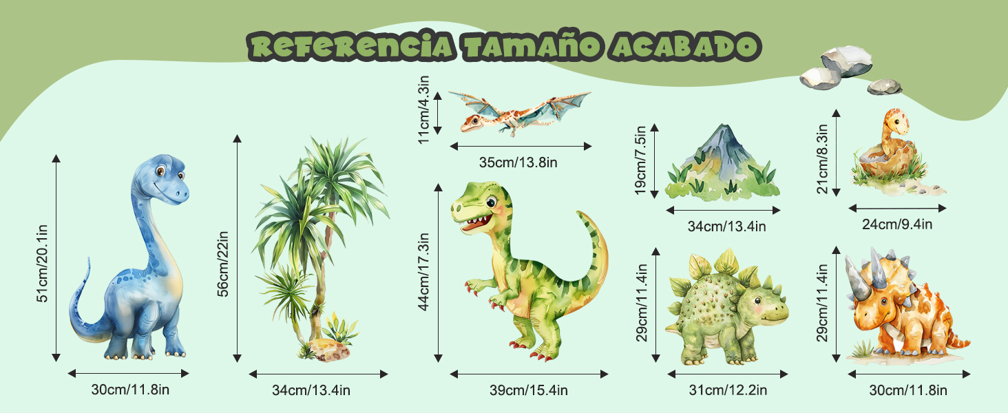 Pegatinas de Pared Dinosaurios