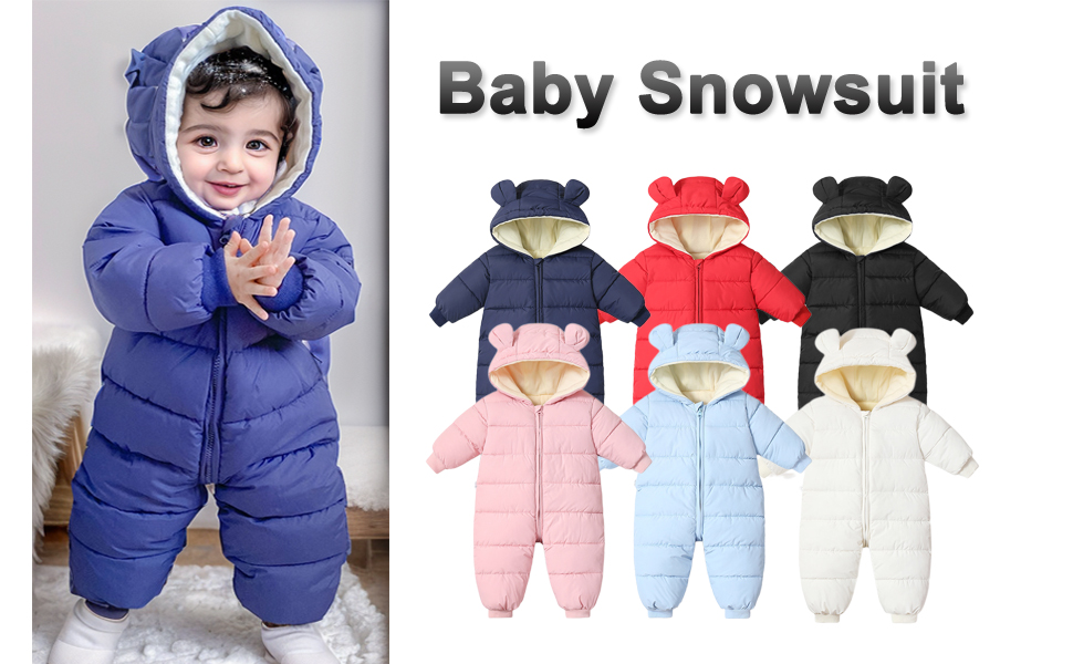 Traje de nieve para bebés y niñas, abrigo de invierno para recién nacidos, overol con cremallera para bebés, a prueba de viento,