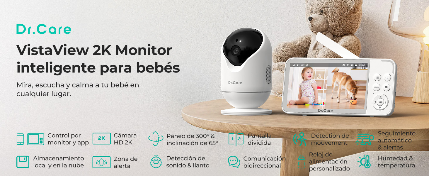 Dr.Care Monitor Inteligente para Bebés VistaView