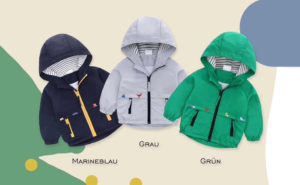 Chaqueta cortavientos para bebé niño