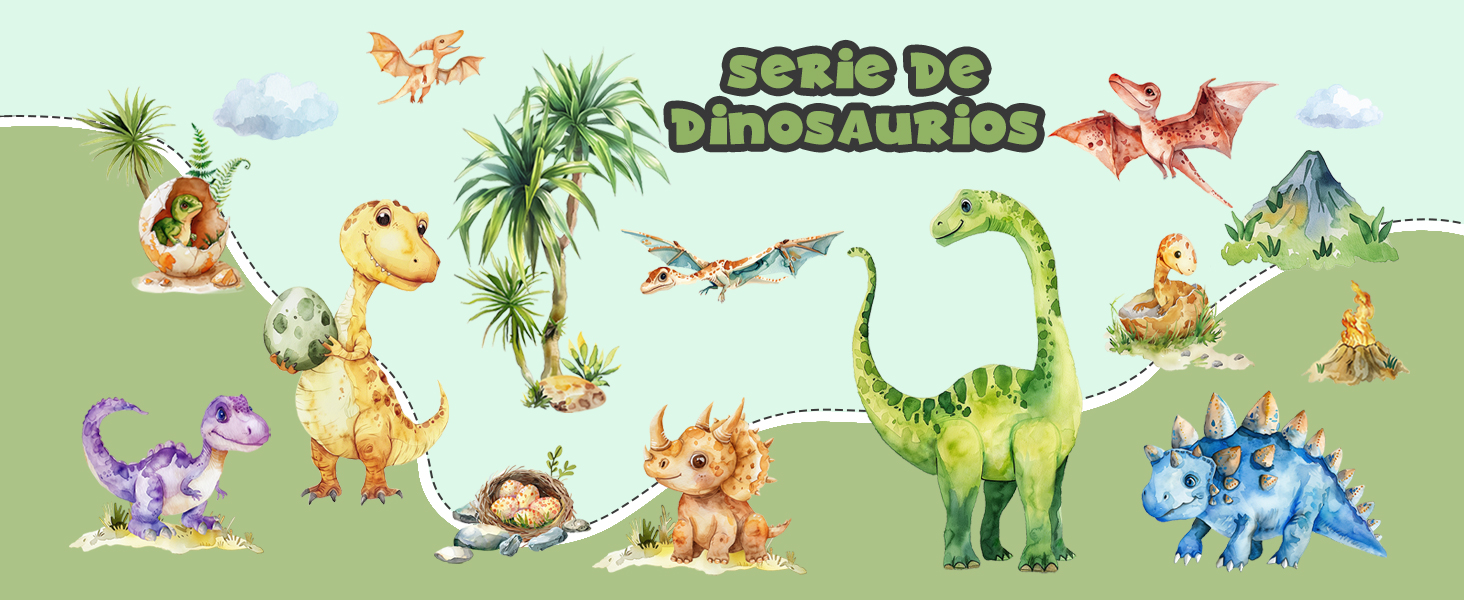 Pegatinas de Pared Dinosaurios