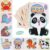 Faburo 8pcs Puzzles de Madera Juguetes Bebes, Puzzles de Madera de Animales para Niños, Juguetes Educativos Montessoris, Juego de Regalo Educativo Preescolar de Aprendizaje Tempano para niños