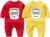 culbutomind Ropa Bebé Gemelo Yummz Tomato Ketchup Bebé Niños Recien Divertido Pijama para Bebé 2 Piezas Mono para Niños