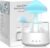 Humidificador nube de lluvia, 450 ml, humificadores de humedad con 3 modos y 7 colores, difusor de aroma con luces LED, nano mist lampara lluvia habitación de niños, dormitorio, hogar, oficina(Blanco)