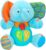 winfun 85178 Peluche para bebés que habla y luces de colores, Idioma Español, Elefante