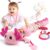 hahaland Juguetes Bebes 0 3 6 meses – Peluche Musical con Sonajero, Mordedor, Chirridos, Arrugas, Espejo – Tummy Time Sensorial para Bebes 6-12 meses