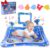 Herefun Alfombra de Agua Para Bebes, Alfombra Inflable Agua Plegable, Tapete Bebe Sin BPA, Colchoneta Bebe Suelo para BebéS de 3 6 9 Meses Recién Nacidos, Estimulación Del Crecimiento de Bebé