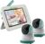 Heart of Tafiti Baby Monitor con Cámaras, Reducción CEM, 5» 720P HD Video Baby Monitor con Pantalla Dividida, Pan-Tilt y Zoom Cámaras con Visión Nocturna, Sin WiFi, VOX/Activación por Voz, Nile 52