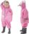 Baogaier Impermeables para Bebé Niñas Niños Chubasqueros Chaquetas Capa de Lluvia Encapuchado Mono de Bolsillo Patrón Animal Reflectante Abrigos Impermeables Unisex Bebé Infante Niños 1-8 Años