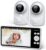 Sebikam Camara Vigilancia Bebé 5″ 720P HD IPS Pantalla Video Baby Monitor con 2 cámaras, Batería de 4000mAh PTZ 355°Vigilabebes, Modo VOX, Visión Nocturna, Audio Bidireccional, Temperatura