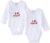 Amomí Body Manga Larga para Niño Niña Unisex Bodys Cruzados y Personalizados Bebés Invierno Pack de 2 Pcs Ropa Bebé Bodies Originales Regalos Graciosos para Recién nacidos 1 – 24 Meses 100% Algodón