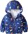 JinBei Niños Cazadora Niño Bebes Casual Chaqueta Primavera Y Otoño Abrigo Fino Cartoon Impresión Corto Chaqueta A Prueba De Viento con Cremallera1-7 Años