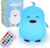 BONNYCO Luz Nocturna Infantil Pingüino con Control Remoto y Táctil 16 Colores Lampara Infantil Bebe con Temporizador | Luz Quitamiedos Infantil Silicona 100% Segura, Regalos para Niñas Niños